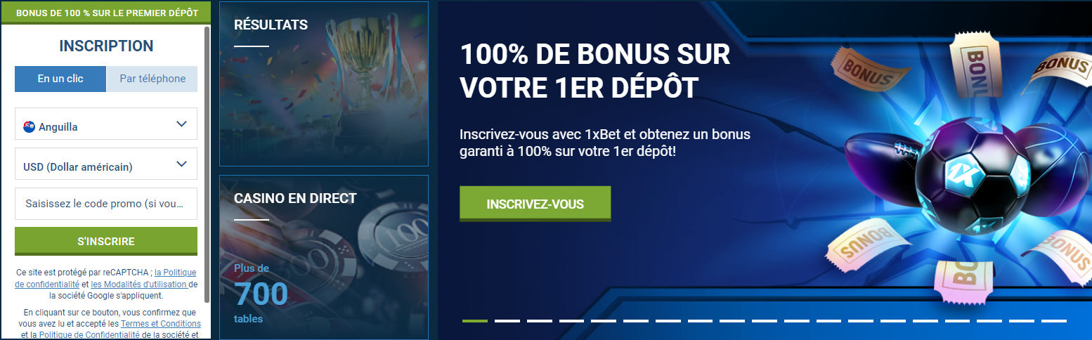 Bonus 1xBet
